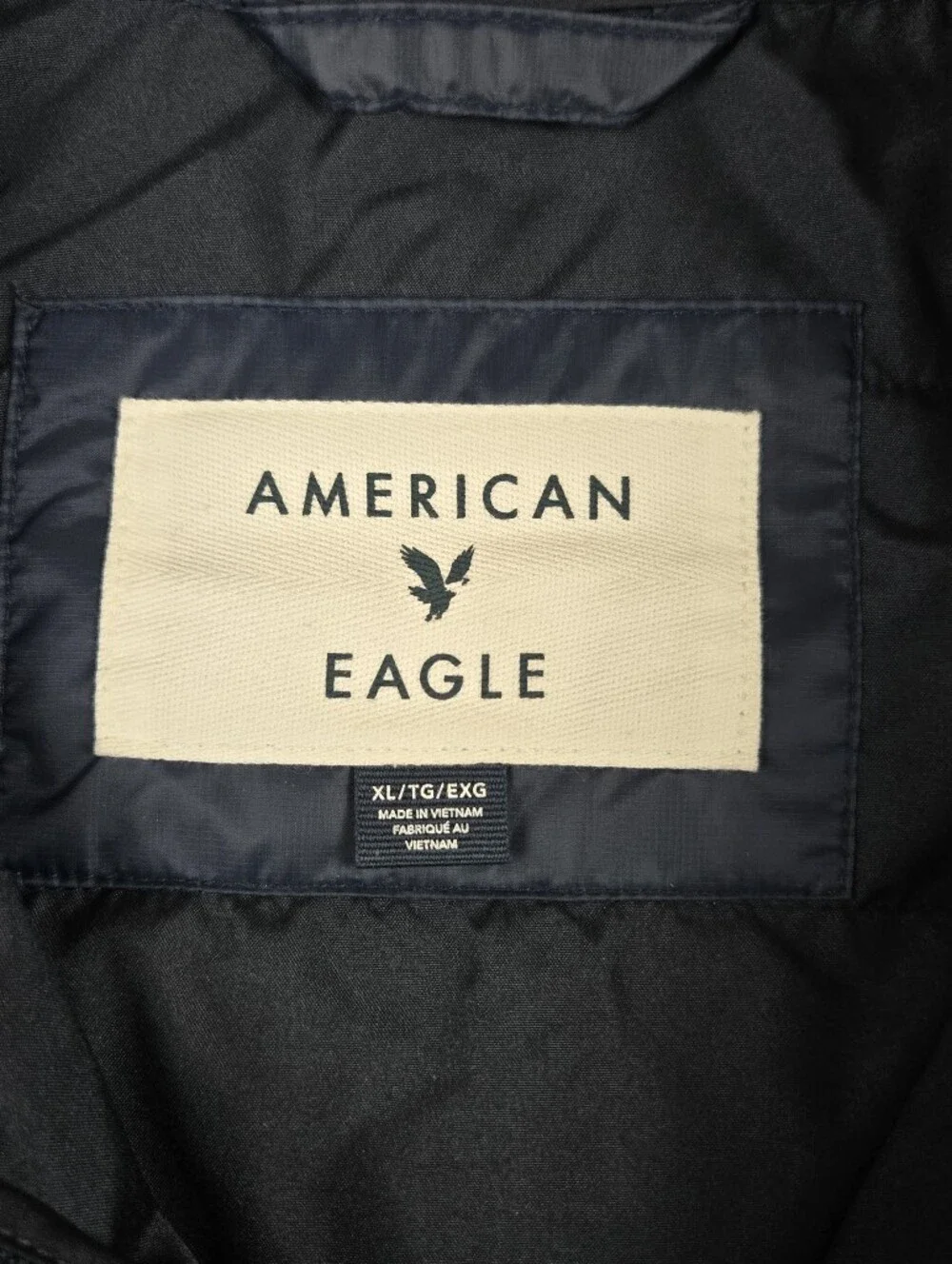 NEW American Eagle Outfitters Men’s XL Navy Blue Quilted Puffer Vest